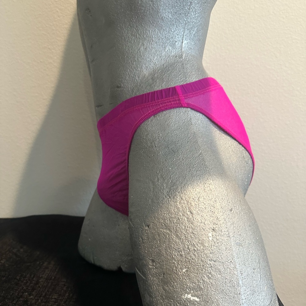 See Thru Sheer Bikini Brief  #245 -Fuschia - Picture 5 of 7